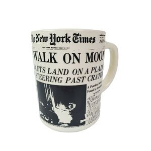 Apollo 11 Men Walk Moon July‎ 1969 NY Times Newspaper Commemorative Mug
